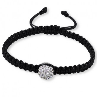 Náramek Shamballa s krystaly "Genevra"